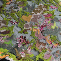 Latest Couture Multicolor Flocked Cross Stitch With Sequins Mesh Embroidery Dress Sequins Fabrics