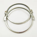 Galvanized Bolted Clamp V Band Flange Pipe Clamp Slim Pull Ring Split clamp 160