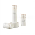 30 50 100ML  Travel Vacuum Bottle Full Cover Pump Head Essence Plastic Bottle Cosmetic Packaging Materials