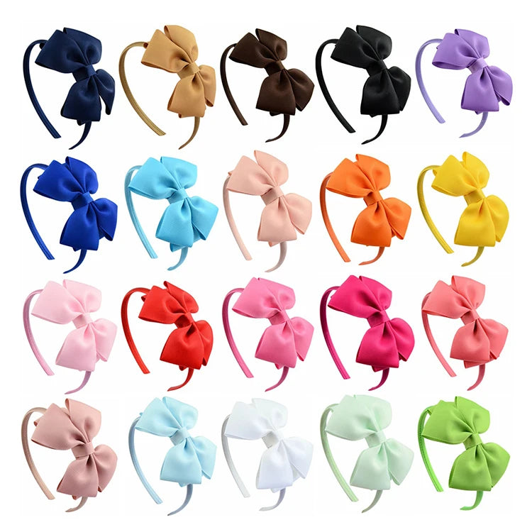 Polyester Ribbon Boutique Hair Bow Children's Hair Band