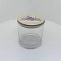 Wholesale Metal Frosted Glass Candle Wooden Lids for Jars Varnish Candle Wooden Lid With Silicone Gasket