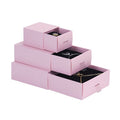 Wholesale Custom logo Printed Card Paper Sliding Drawer Jewelry Packaging Box with PVC Handle