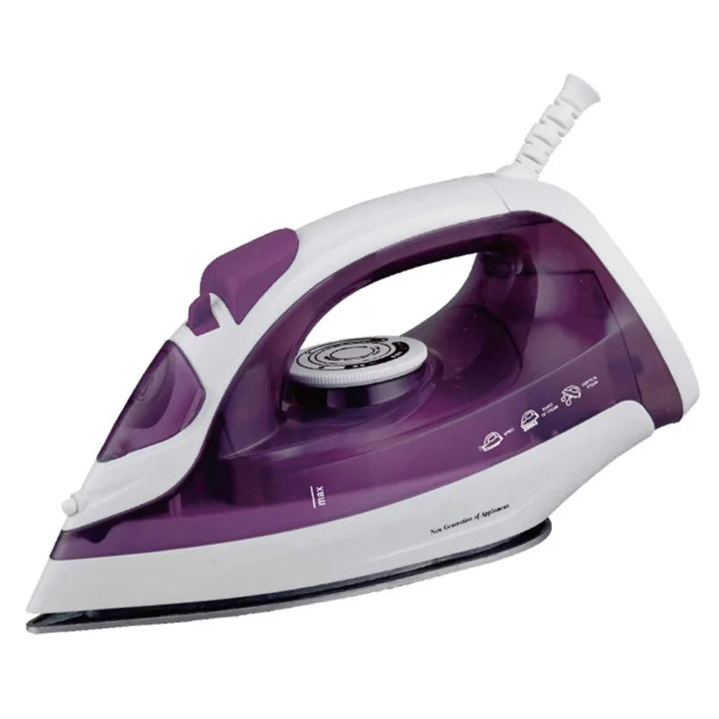 Electric Ceramic Steam Iron 2400W High-Power Mini with Base Eco-Friendly Anti-Calc Function for Household Use