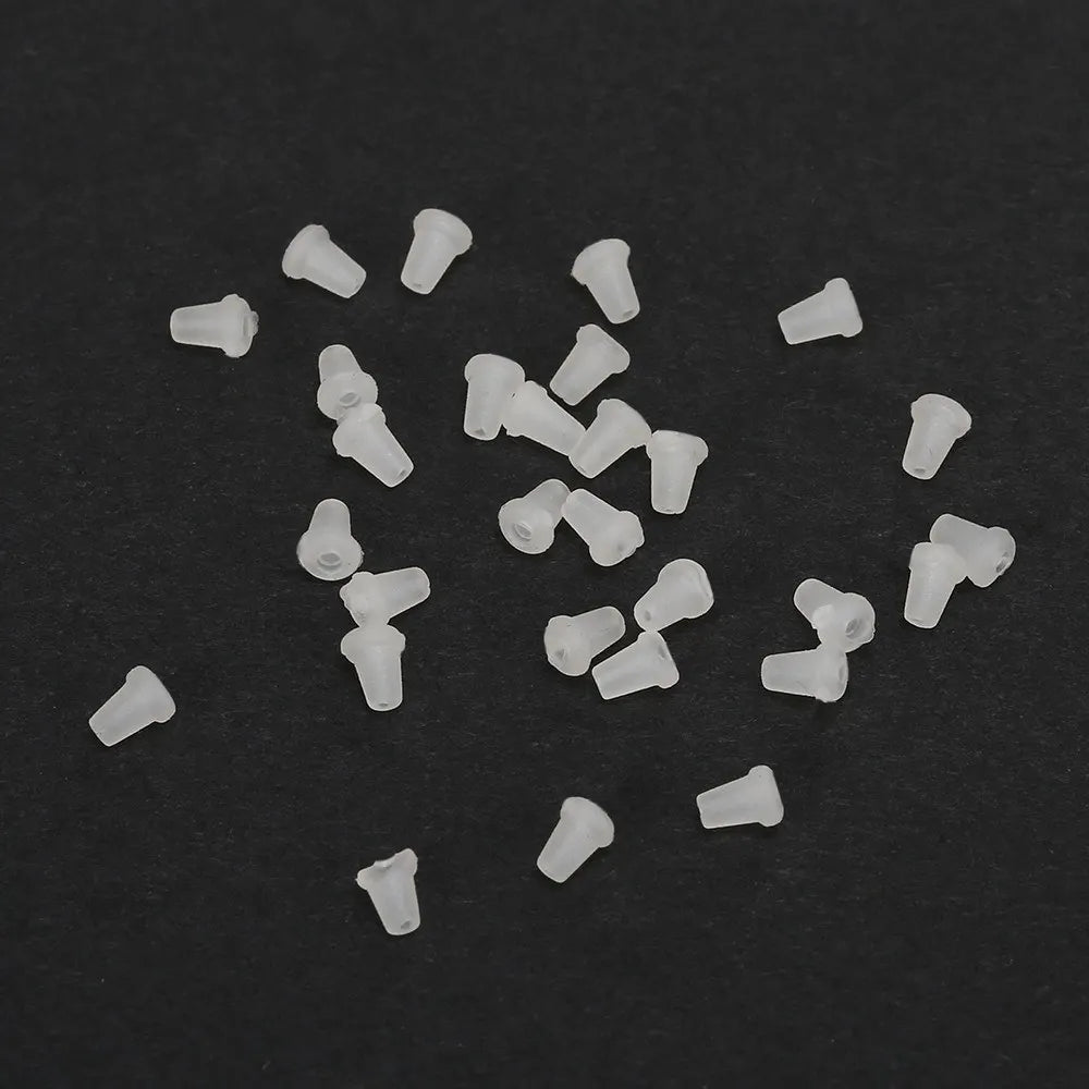 30pcs / 50pcs / 100pcs Fishing Hook Stop Hook Back Earring Boilies Stopper Fishing Hook Block Beads Carp Fishing Accessory