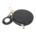 With Air Tracker Tag Location Tracker Leather Zipper Women's Coin Purse Multifunctional Travel and Outdoor Keychain Bag