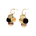 SC Hot No Fading Gold Plated  Drop Earrings Korean Long Alloy Tassel Stud Earrings for Women