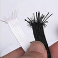1/6 Inch White Flat Braided Elastic Strap Cord Roll for Sewing Crafting & Wedding Gift Making for Engagement Occasions