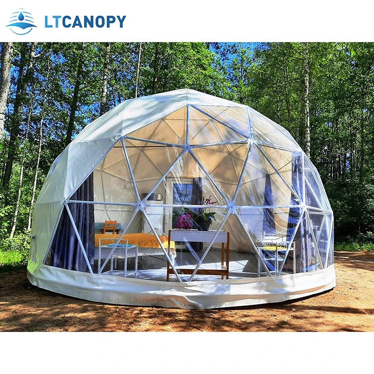 Litong China Manufacturer White Hotel Tent PVC clear Domes Tent Glamping Dome Event Party Tents for Sale