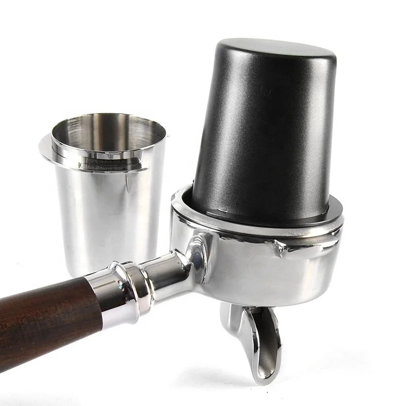 Stainless Steel Dosing Cup Coffee Sniffing Mug Powder Feeder for Espresso Machine Portafilter Coffee Tamper