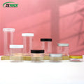 Food Packaging Plastic Cream Jars 50/80/100/120/150/180/200/250/300/400/500ml Sealed PET Containers Candy for Cookies Chocolate