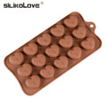 JSC2770 Valetine's Day Romantic Reusable Food Grade Heart Shaped Silicone Chocolate Mold