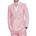 Tailor Made Casual Men's Suits Regular Fit 2 Piece (Jacket+Pant ) Party Tuxedos Double Breasted Blazer Pants Set Wedding Suits