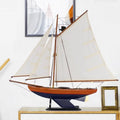 Modern Nautical Home Decor Gift Customizable America's Cup Bermuda Columbia Handcrafted Sailboat Model Ship with Your Logo