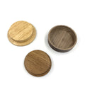 Wholesale 38mm 70mm Customized Size Bamboo Wooden Beverage Screw Lid Cap with Engraved Logo Non-Refillable UV Printing for Cups