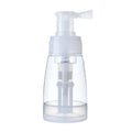 clear PET Lockable Glitter Sprayer 180ml Plastic Cosmetic Dry Shampoo Spray Powder Bottle with Pump Dispenser Nozzle