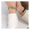 High Quality Splice Chain With OT Toggle Clasp Stainless Nature Jade Stone Black Lava Bracelet Jewelry for Women Men
