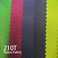 RTS Wholesale Diamond Ripstop Outdoor Fabric Waterproof Backpack Fabric Free Sample 210T Pu Coated Nylon Fabric