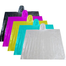 Wholesale Promotional Stocked Disposable Poncho Raincoat