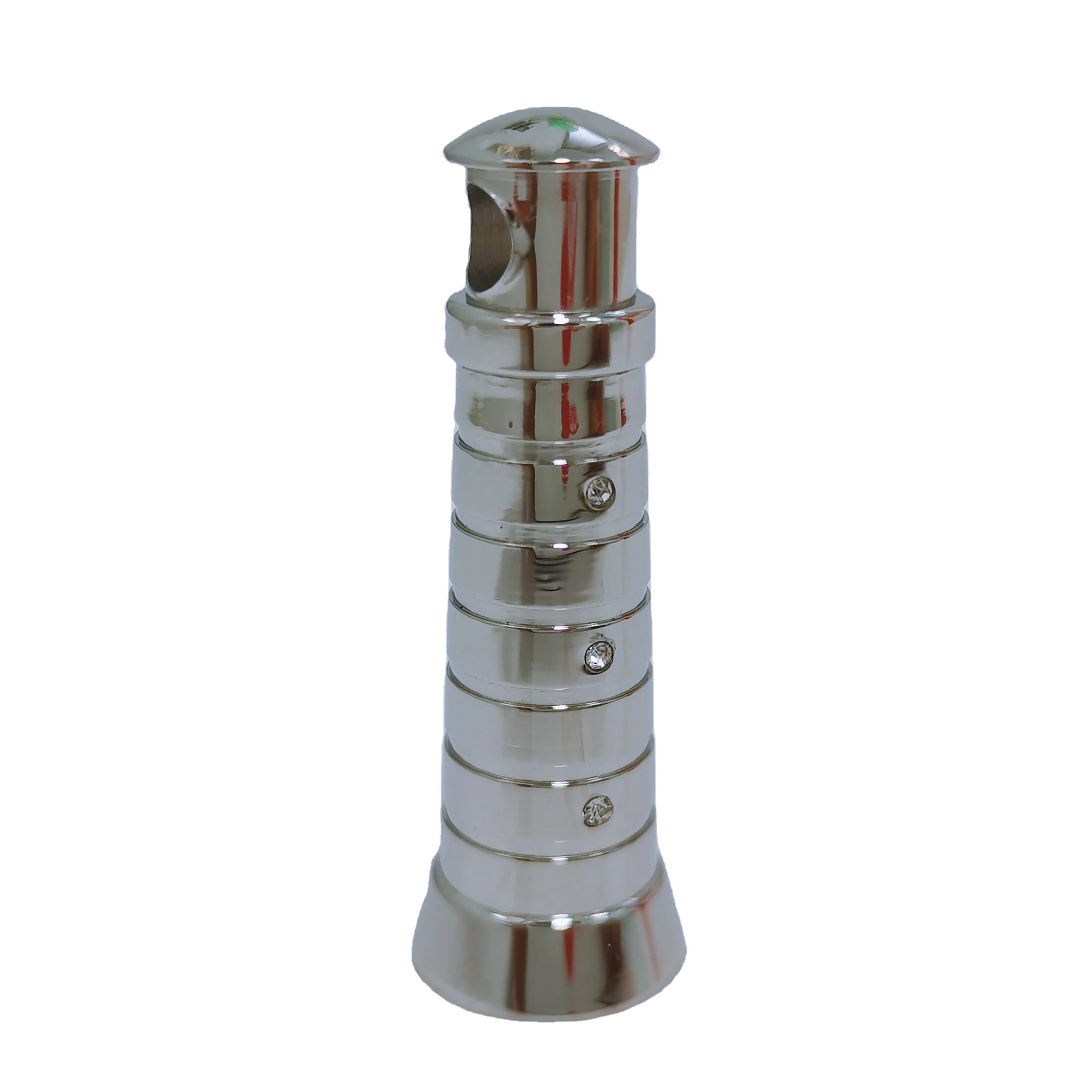 Sea Light Tower Christian Cremation Urn Pendant Crystal Stainless Steel Silver Plated Ash Keepsake Tower Memento Urns Cremation