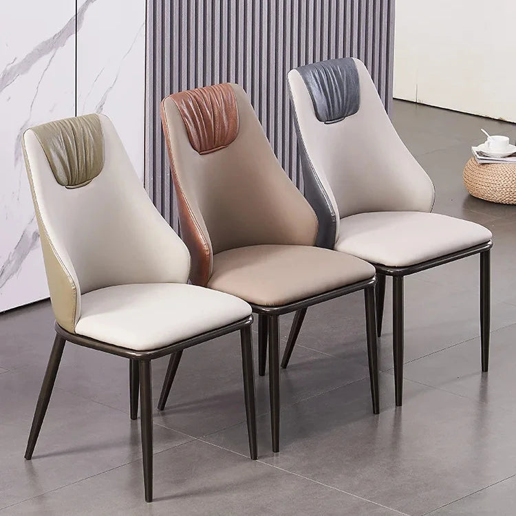 New Dining Chair Nordic Luxury Minimalist Dining Chair Home Restaurant Dining Table Desk Chair Backrest Desk Chair