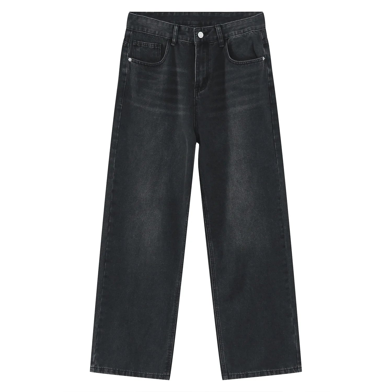 2025 Factory Direct Sale Men Plain Jeans Premium Jeans Men Baggy Black Plain Jeans Wholesale