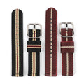 20mm 22mm Two Piece High Density Nylon Watch Straps with Quick Release Bars Men Replacement Bracelet Watch Accessories
