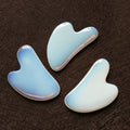 HY Personalized Natural Opalite Realistic Custom Facial Gua Sha Tool Heart