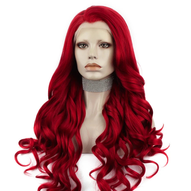 Celebrity Synthetic Wig Human Hair Drag Queen Hair Heat Resistant Fiber Lace Front Wigs