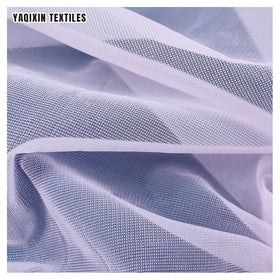 Guangzhou Zhongda Custom Elastic Power Mesh Fabric 30D Soft Polyester Spandex Stretch Tulle Mesh Fabric