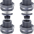 3/4-Inch PVC Aquarium Tank Connector with Plug Durable Threaded Fish Tank Accessory Eco-Friendly Exported Product