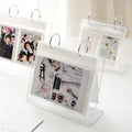 Clear Acrylic Open Book Display Stand Card Holder Acrylic Decoration Picture Frame Desk Frame Photo Display Stands