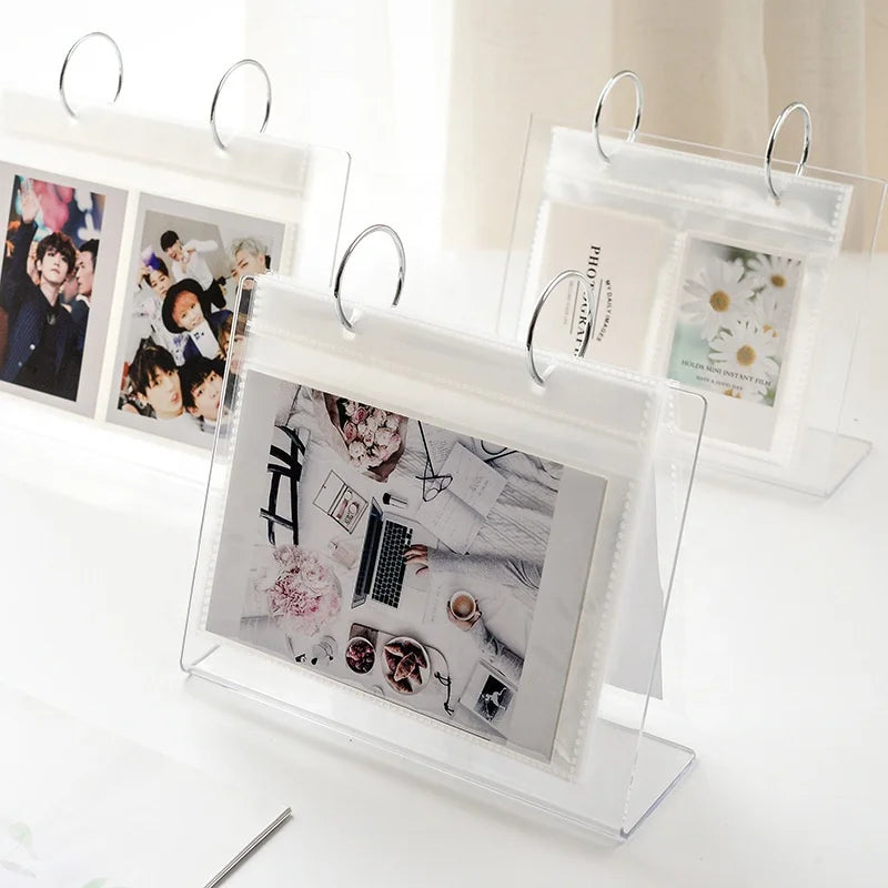 Clear Acrylic Open Book Display Stand Card Holder Acrylic Decoration Picture Frame Desk Frame Photo Display Stands