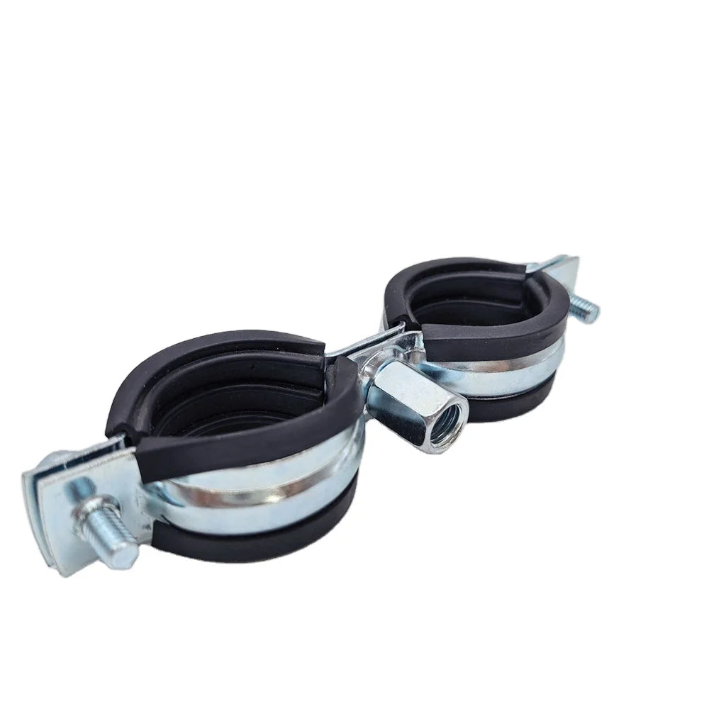 EPDM Rubber Inside Pipe Fixing Clamp Galvanized Steel Threaded Pipe Hanger for Fire Fighting Pipeline MegaBDM