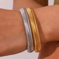 Dreamshow Chunky Snake Chain Fashion Jewelry Bracelets & Bangles Tarnish Free Stainless Steel Jewelry