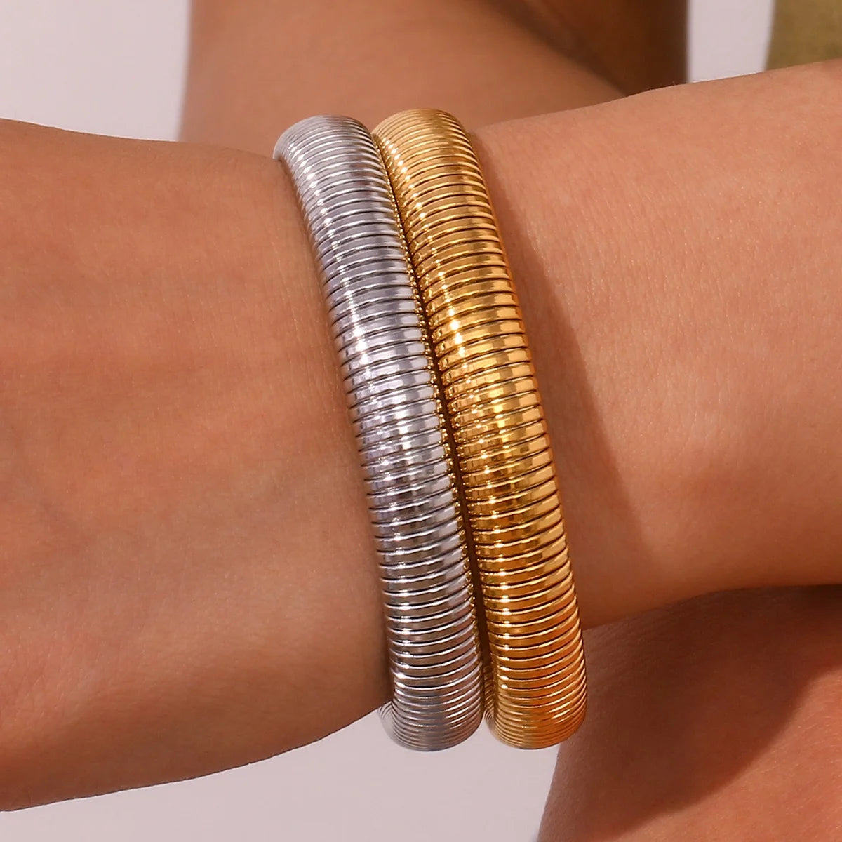 Dreamshow Chunky Snake Chain Fashion Jewelry Bracelets & Bangles Tarnish Free Stainless Steel Jewelry