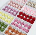 Kunming Floral Factory Supply Long Lasting Real Preserved Rose Head Eternal Roses Head DIY Flower Material