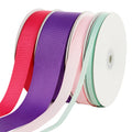 Factory Direct Custom Solid Woven Grosgrain Ribbon 100% Polyester Eco-Friendly Double Face Custom Dyed Colors 100 Yards/roll