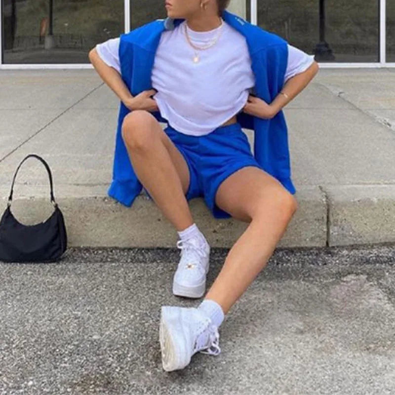Women's Clothing Summer 2026 Custom Women Hoodie and Short Pants Jogger Running Set Shorts Set Casual 2 Piece Women Outfit