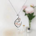 G2660 Wholesale Collier Argent Collares De Plata 925 Sterling Silver Heart Mom Pendant Necklace Women Fine Jewelry Necklaces