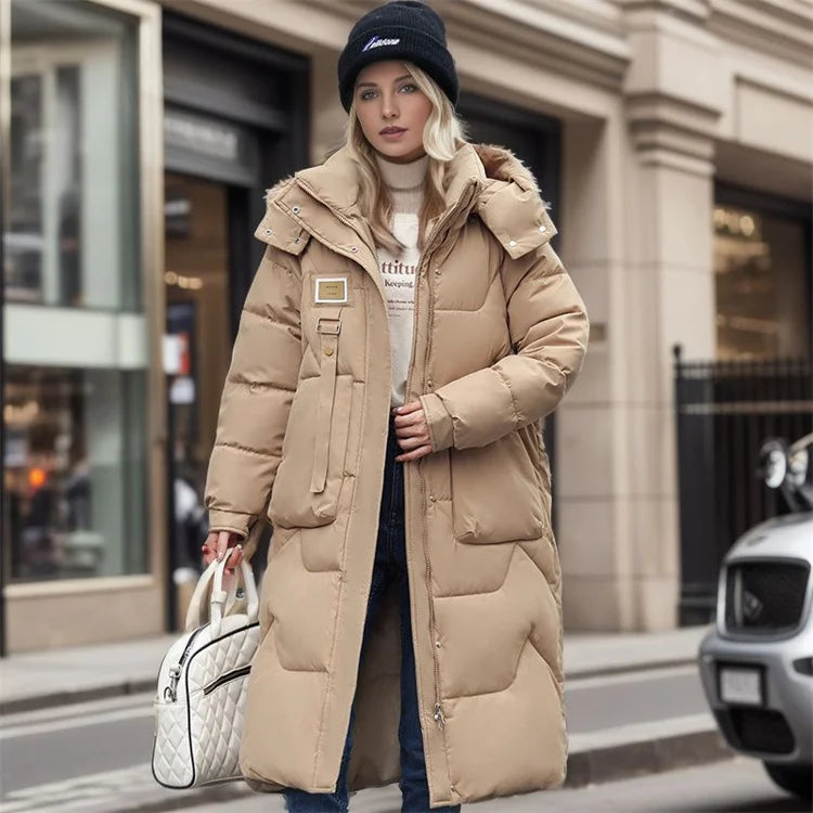 Women Winter Windproof Warm Coats Thicken Hooded Fashions Puffer Jacket Women Jacket 2023