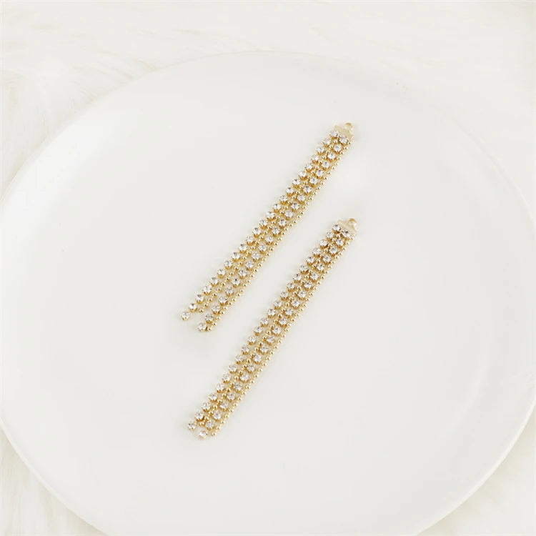 Gold Chain Women 18K Plated with Real Gold Brass Wire Tassel Earrings Jewelry Accessories Making Materials Chains