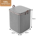 Thickened Foldable Double-tier Quilt Storage Bag Large-capacity Waterproof Moisture-proof Wardrobe Non-Woven Fabric Clothes