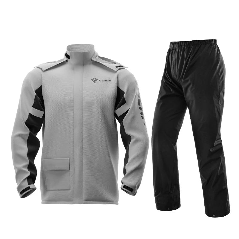 SULAITE Customised Reflective Raincoat Woman Waterproof Cycling Jackets Rain Coat Wind Coat for Bike Motorcycle Rider