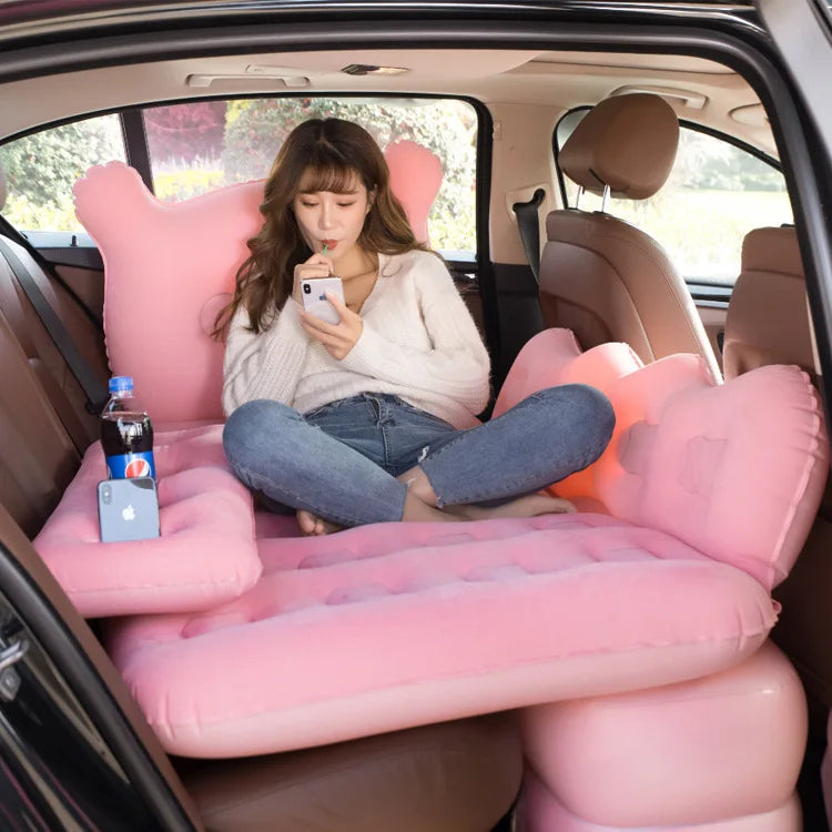 Factory Price Car Travel Bed SUV Car Is Suitable for Cartoon Folding Interior air Mattress Bed Inflatable Bed for the Car