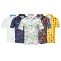 Custom logo Pattern Embroidered Polyester Spandex Performance Stiff Collar Golf Pique Fabric Sublimated Print Polo Shirts