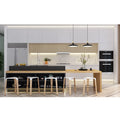 CBMmart Black Matt Lacquer European Style Ready Assemble Modular Islands Handles Cheap Laminated Modern Custom Kitchen Cabinet