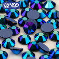 VDD 100 Emerald AB SS6-SS30 High Quality Hotfix Glass Rhinestones Crystal Color AB Flatback Glitter Strass Stones Garment