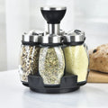 6 Pcs Spice Rack Masala Jar Seasoning Cans Kitchen Spice Jar Rack Set