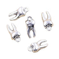 3D Zombie Tooth Teeth Molar Charms Handmade Making FitVintage Tibetan Silver Color PendantsDIY for Bracelet Necklace 16x8x5MM