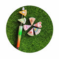 Beads for Jewelry with Hole Triangle Cake Acrylic Loose Spacer Beaded DIY Pen Embellishment Jewelry Accessories
